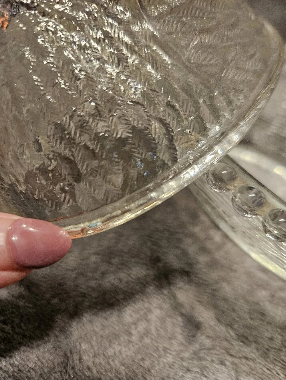 Vintage Indiana Glass clear glass 